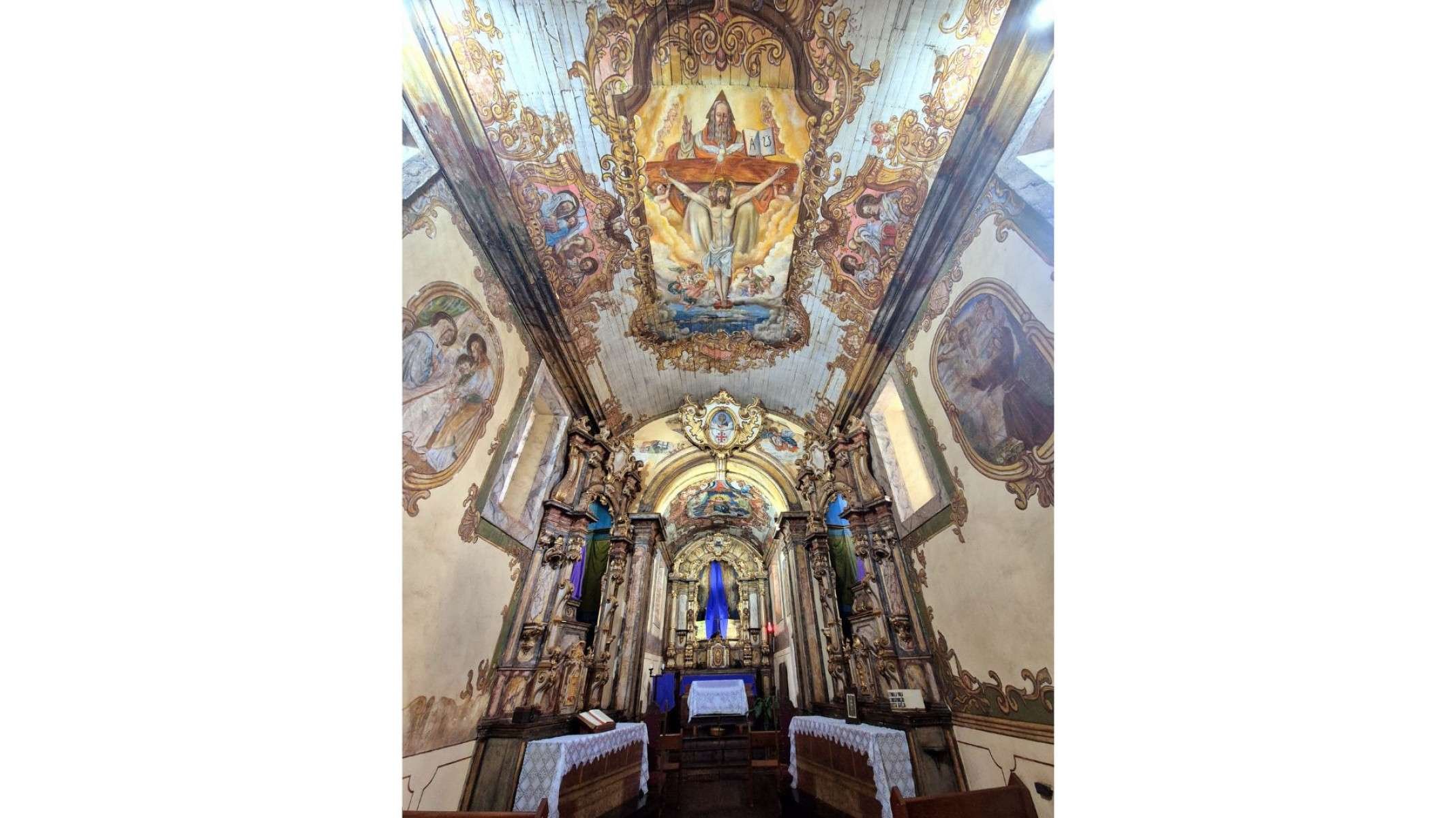 Forro da Capela Nossa Senhora do Pilar, no Hospicio da Terra Santa, no Centro Historico de Sabará (MG)