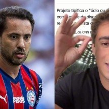 Everton Ribeiro curte post com crítica a Nikolas - Rafael Rodrigues/EC Bahia e Reprodução/Redes sociais