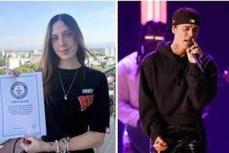 Luisa Fernanda Diazayas Tenorio entrou para o Guinness World Records ao identificar 33 músicas de Justin Bieber em apenas 60 segundos -  (crédito: Guinnes World Records / AFP)