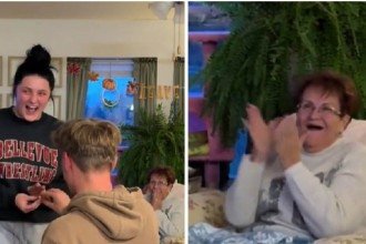 Bisavó se emocionou com pedido de casamento falso -  (crédito: TikTok / reprodução)