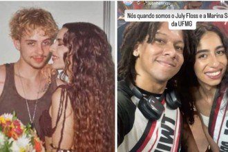 Estudantes elegeram sósias de Juliano Floss e Marina Sena -  (crédito: Redes sociais)