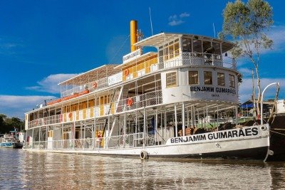 Agora restaurado, o Benjamim Guimarães foi construído em 1913, nos EUA
       -  (crédito: Ivan Rodrigues/Divulgação)