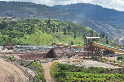 Rejeito filtrado na Mina Conceição, em Itabira -  (crédito: Vale/Reprodução)