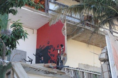 No local, al&eacute;m do lar de idosos, funcionavam uma academia, um espa&ccedil;o de est&eacute;tica e as resid&ecirc;ncias da fam&iacute;lia -  (crédito: Alexandre Guzanshe/EM/D.A Press )