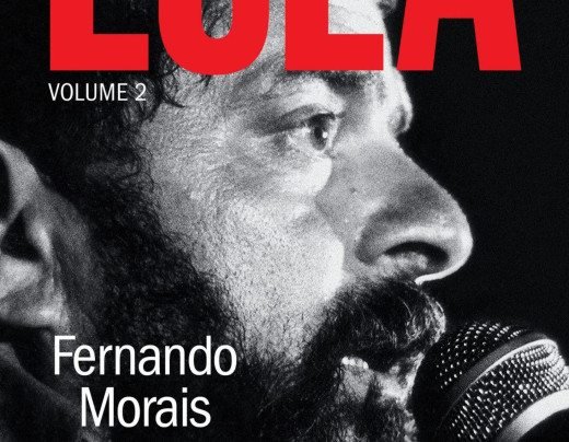 Detalhe da capa do segundo volume da biografia de Lula escrita por Fernando Morais