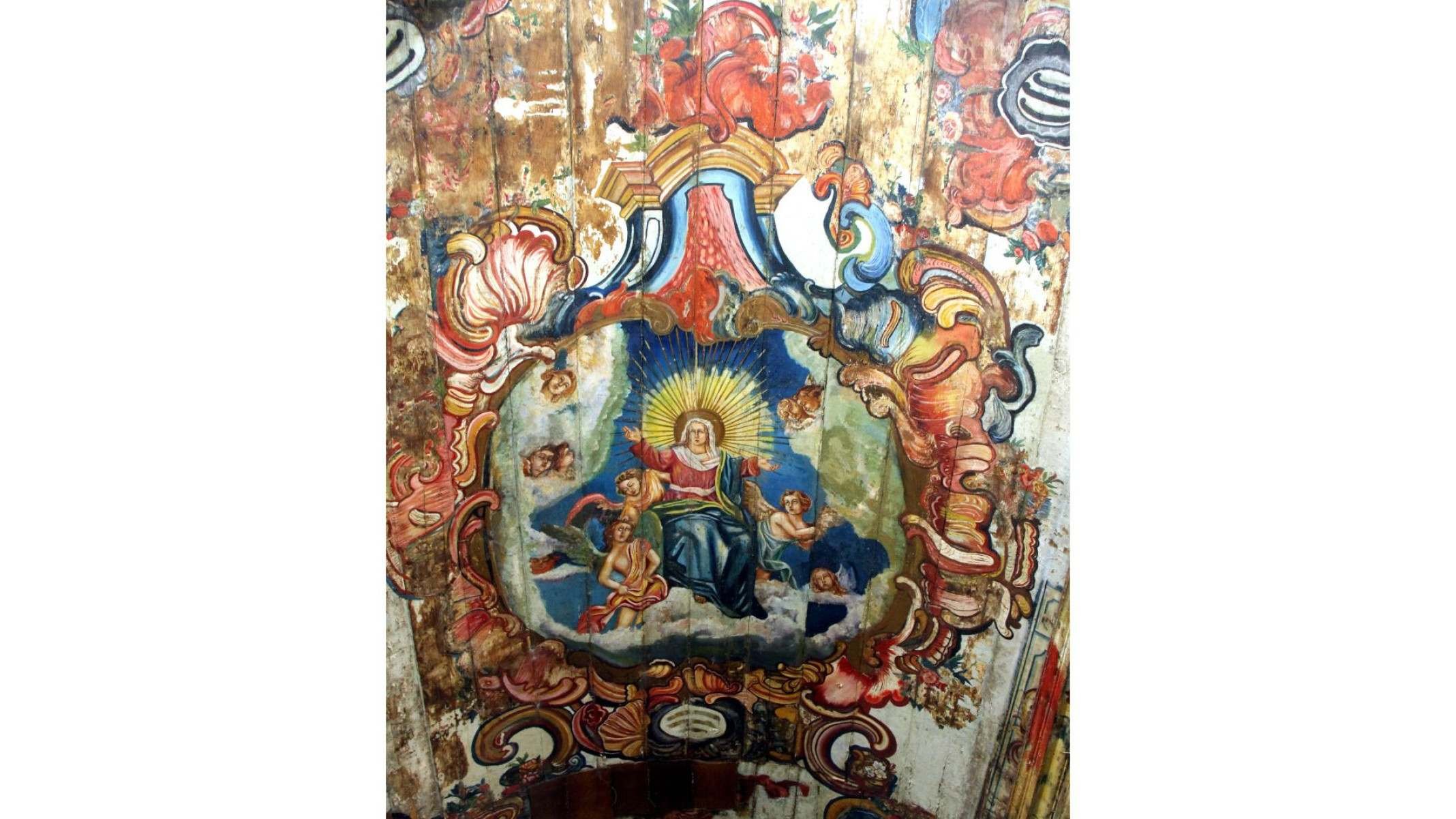 Forro da Capela Nossa Senhora do Pilar, no Hospicio da Terra Santa, no Centro Historico de Sabará (MG)