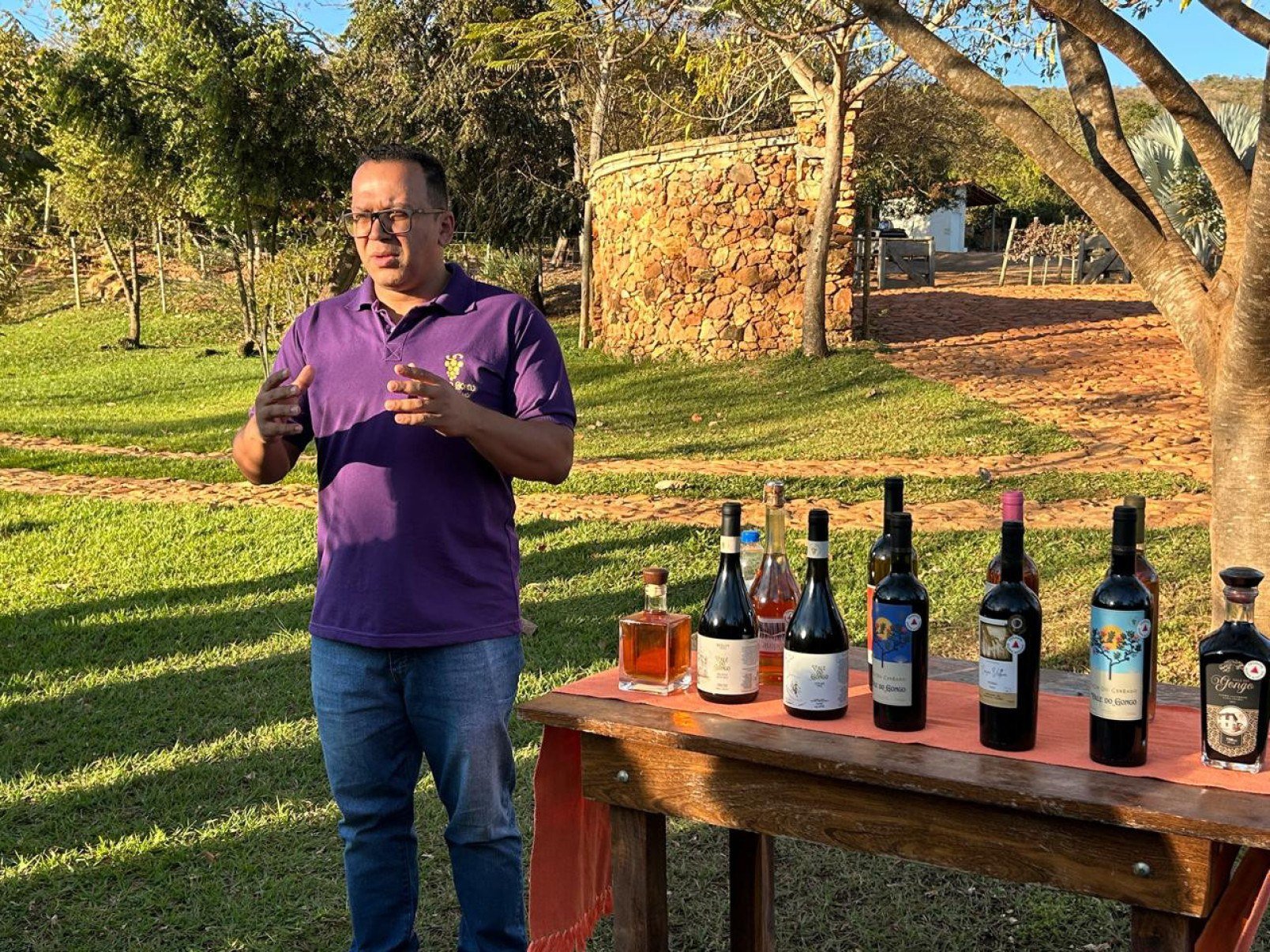 O empres&aacute;rio Alexandre Damasceno est&aacute; &agrave; frente do projeto Vale do Congo, voltado para o plantio de uvas e a produ&ccedil;&atilde;o de vinhos       