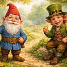 Entre travessuras e mistérios: o fascinante mundo de gnomos e duendes - Imagem gerada por i.a 
