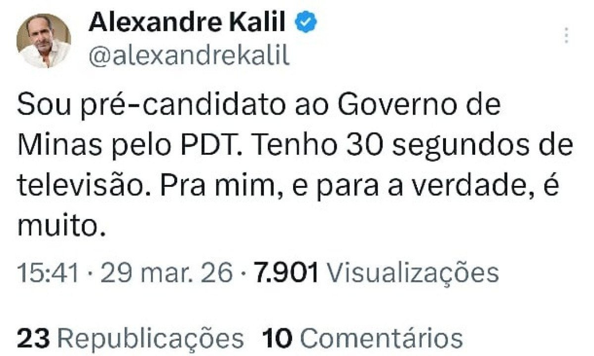 Ex-zagueiro do Cruzeiro, Proc&oacute;pio Cardozo comentou publica&ccedil;&atilde;o de Kalil e elogiou gest&atilde;o do ex-prefeito em BH
