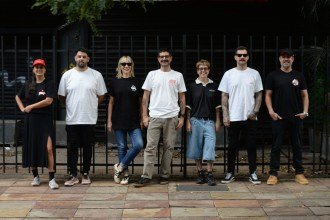 Bruna Rezende, Pedro Stussi, Renata Rocha, Daniel Tassi, Mafê Manna, Nicolás Bollini e Guilherme Furtado: eles se reconhecem pelas estampas -  (crédito: Túlio Santos/EM/D.A Press)