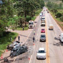 Acidente na BR-040 em Nova Lima mata uma pessoa e deixa outra ferida  - Leandro Couri/EM/D.A Press
