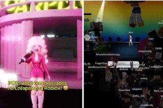 Shows de Sabrina Carpenter e Ariana Grande no Lollapalooza Roblox -  (crédito: Redes sociais)