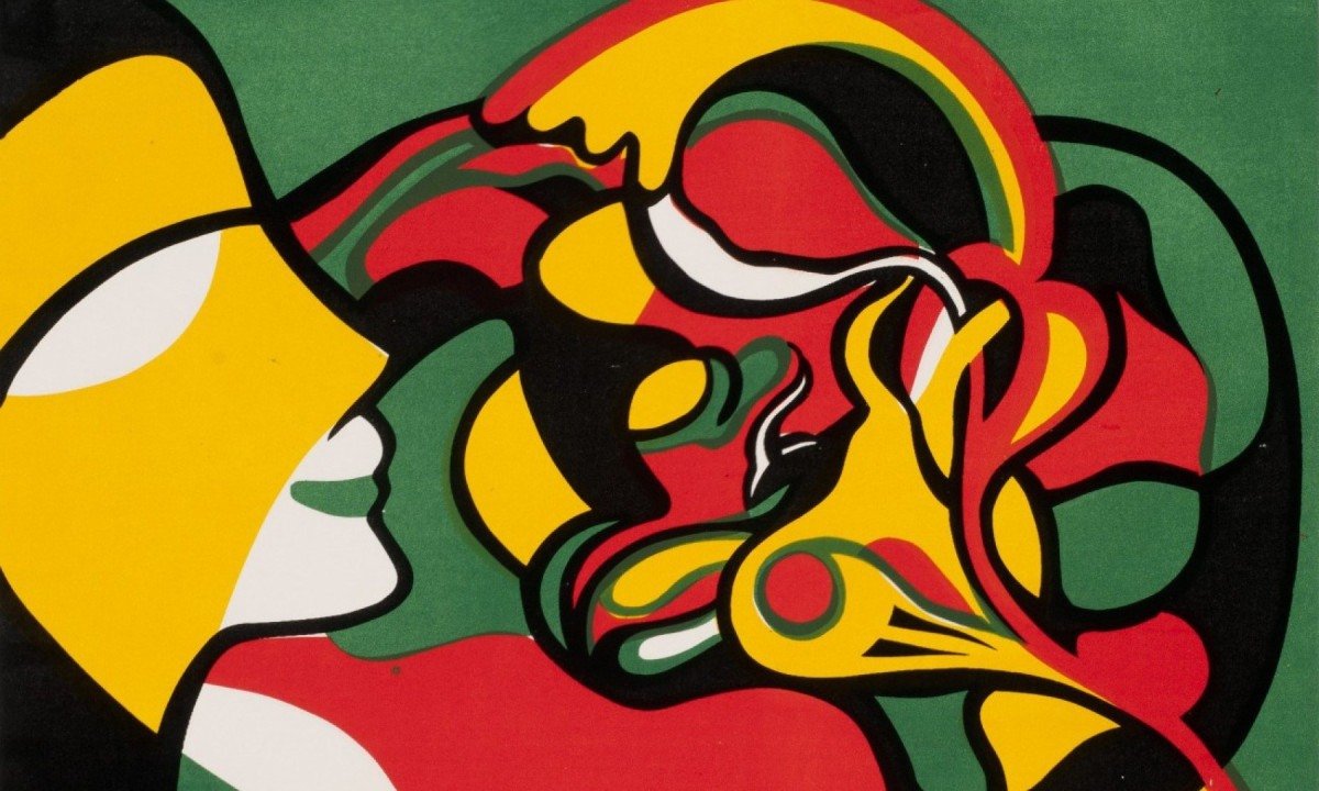 Figura feminina tem destaque na serigrafia da s&eacute;rie 'Um homem uma mulher', de Teresinha Soares