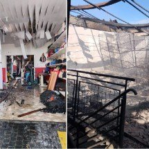 Incêndio atinge fábrica de bolsas no Triângulo Mineiro  - Divulgação/Corpo de Bombeiros