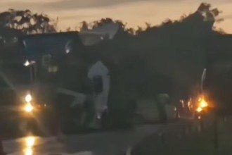 O acidente aconteceu no km 462, no sentido Belo Horizonte -  (crédito: Redes Sociais/Reprodução)