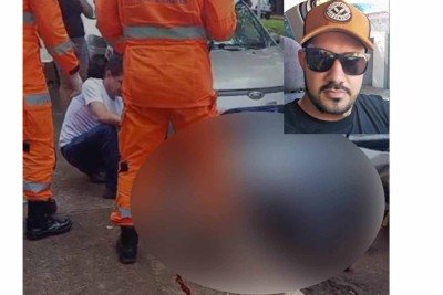Homem que matou a esposa &eacute; executado a luz do dia em avenida de MG -  (crédito: Redes Sociais/Divulga&ccedil;&atilde;o)