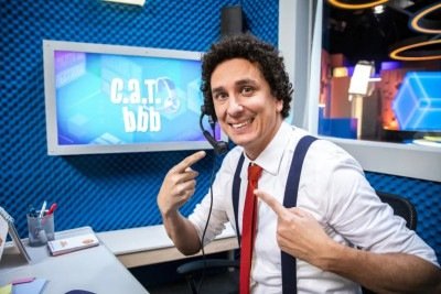Rafael Portugal &eacute; a estrela do quadro CAT BBB, do "Big Brother Brasil" -  (crédito: Victor Pollak/TV Globo/Divulga&ccedil;&atilde;o)