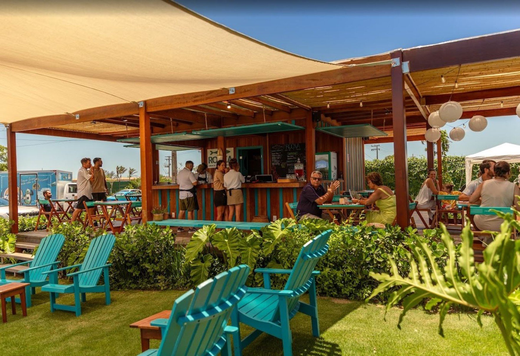 Filial do Rocka, no estilo quiosque, fica bem na entrada da cidade-Rocka/Divulgação