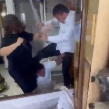 MG: briga em funerária termina em agressões e tumulto - Reprodução/Redes Sociais