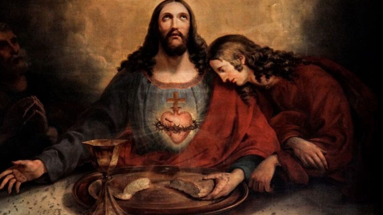 Representa&ccedil;&atilde;o de Jesus Cristo e do ap&oacute;stolo Jo&atilde;o, o disc&iacute;pulo amado, s&iacute;mbolo da profunda conex&atilde;o abordada na mat&eacute;ria. -  (crédito: Reprodu&ccedil;&atilde;o)