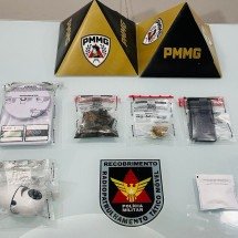 MG: preso homem que vendia drogas na casa da mãe e da avó - Divulgação/PMMG