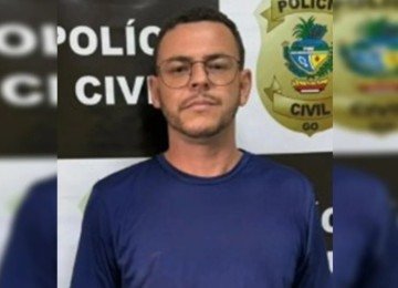 A Justiça autorizou a divulgação da imagem e da identidade do investigado -  (crédito: Polícia Civil de GO/Divulgação)