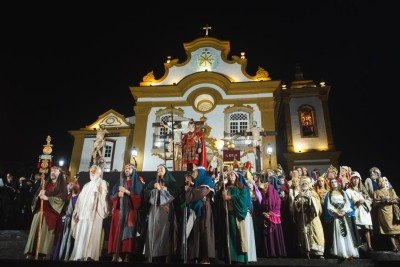 Cerimônia da sexta-feira da Paixão em São João del-Rei -  (crédito: Prefeitura de São João del-Rei/divulgação)