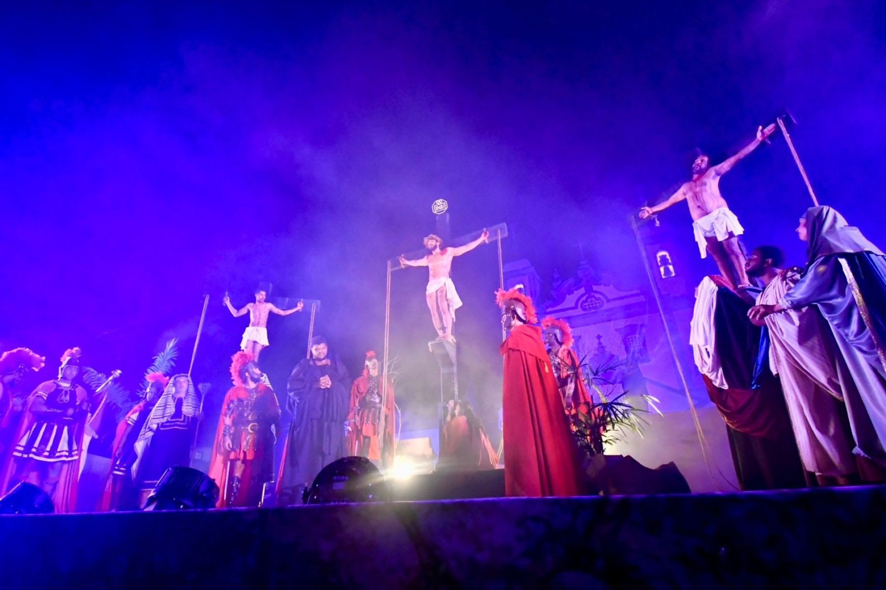 Cerimônia da sexta-feira da Paixão emociona fiéis em Congonhas-Daniel Silva/Prefeitura de Congonhas/divulgação