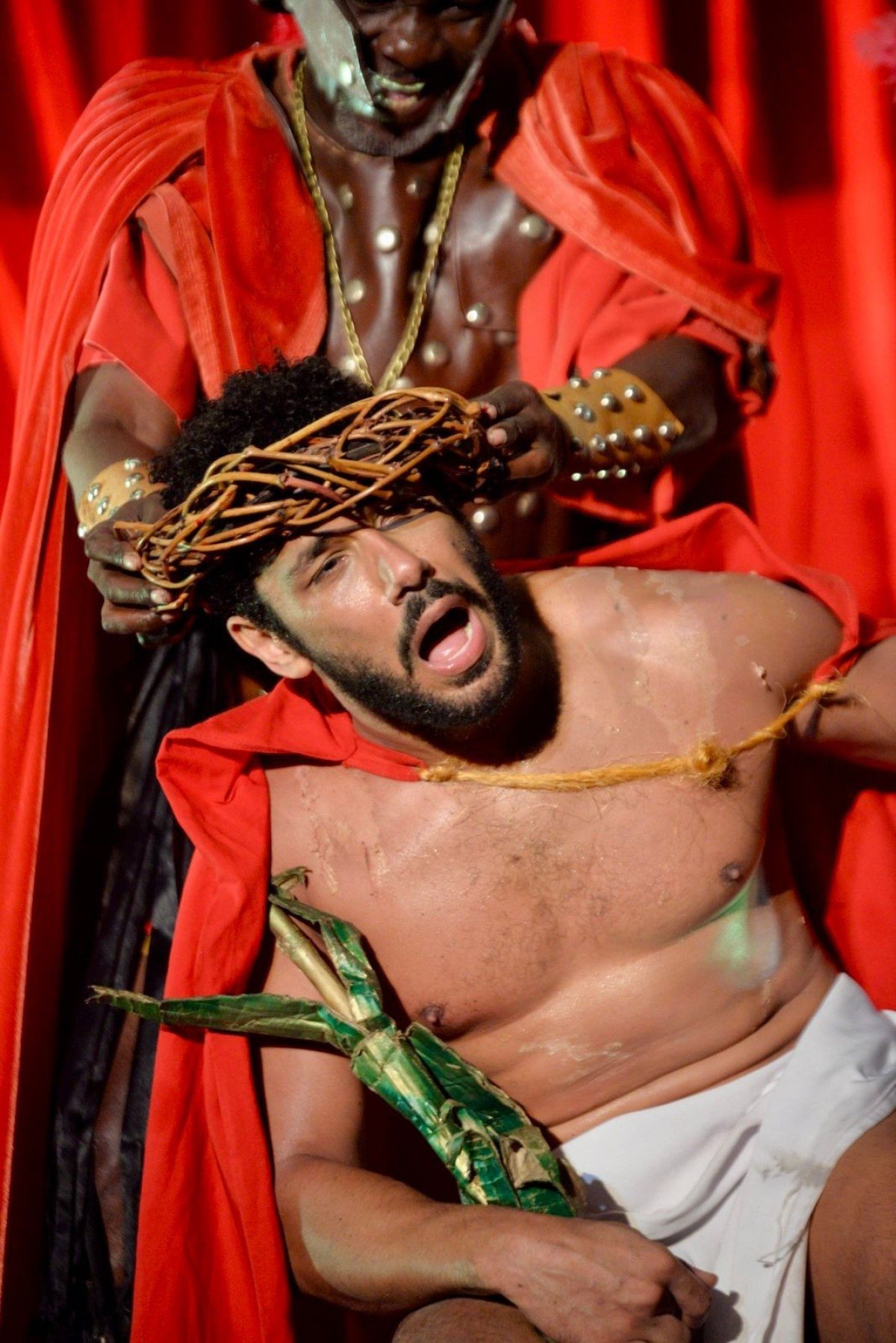 Cerimônia da sexta-feira da Paixão emociona fiéis em Congonhas-Daniel Silva/Prefeitura de Congonhas/divulgação