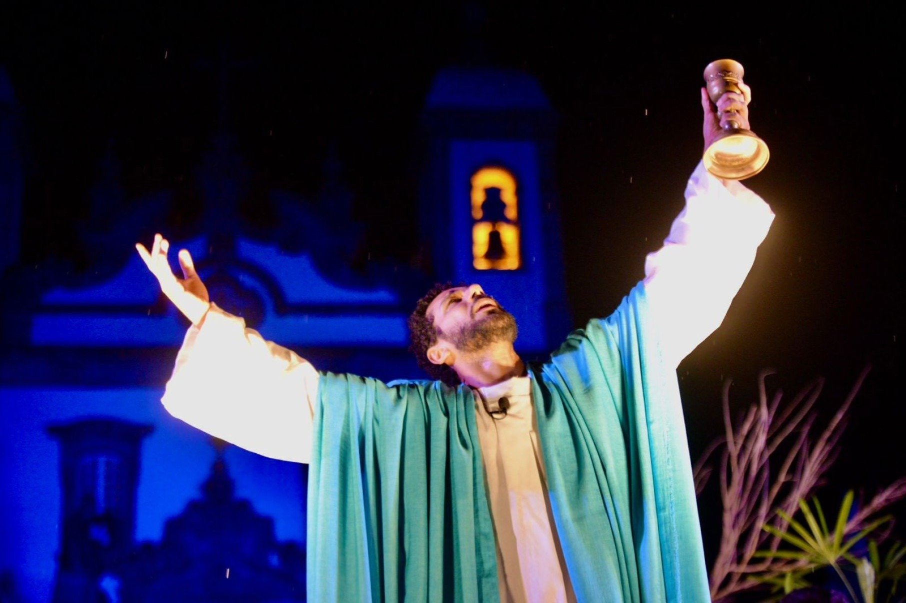 Cerimônia da sexta-feira da Paixão emociona fiéis em Congonhas-Daniel Silva/Prefeitura de Congonhas/divulgação