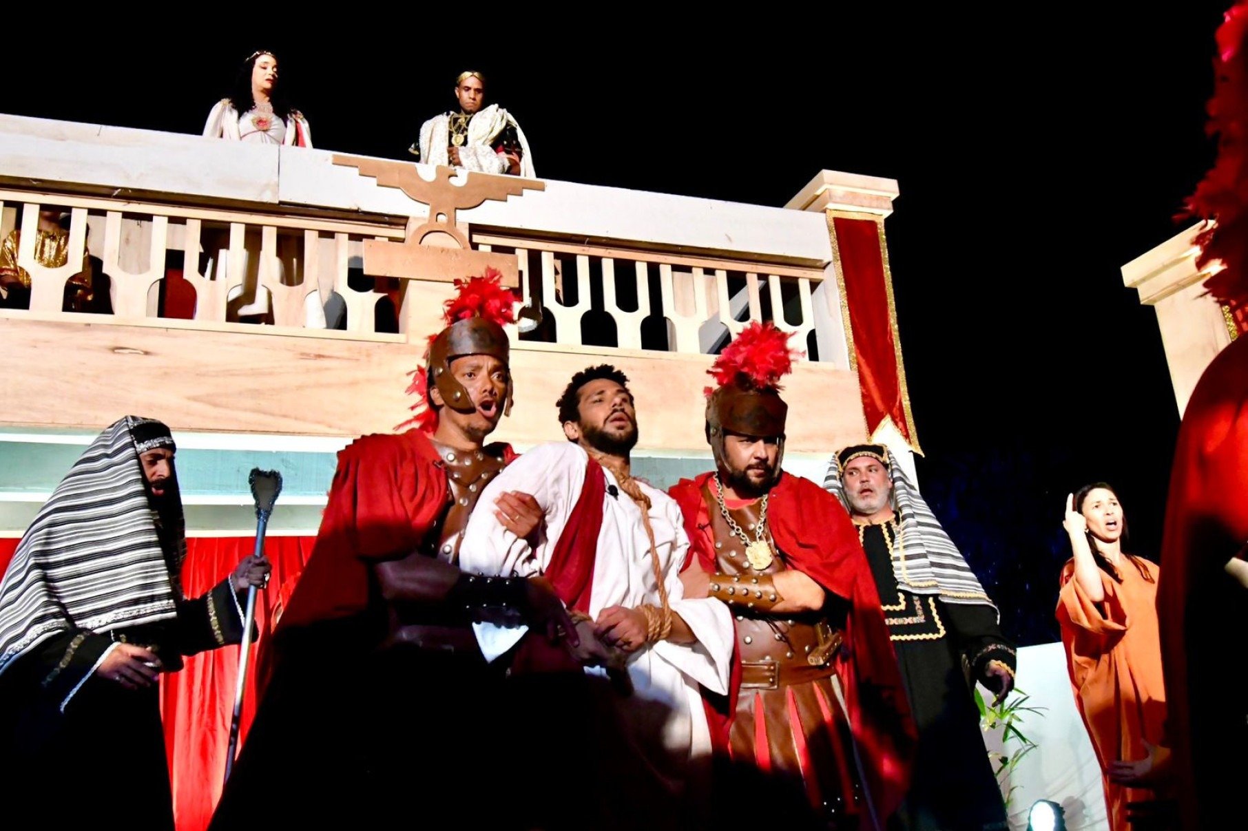 Cerimônia da sexta-feira da Paixão emociona fiéis em Congonhas-Daniel Silva/Prefeitura de Congonhas/divulgação