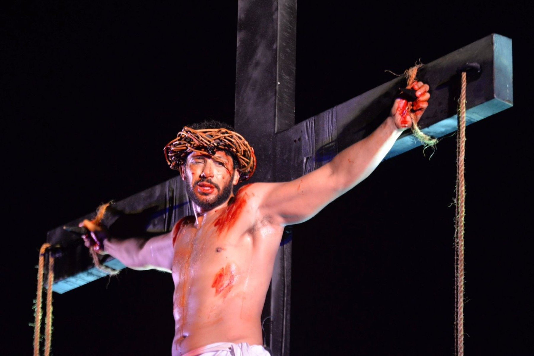 Cerimônia da sexta-feira da Paixão emociona fiéis em Congonhas-Daniel Silva/Prefeitura de Congonhas/divulgação