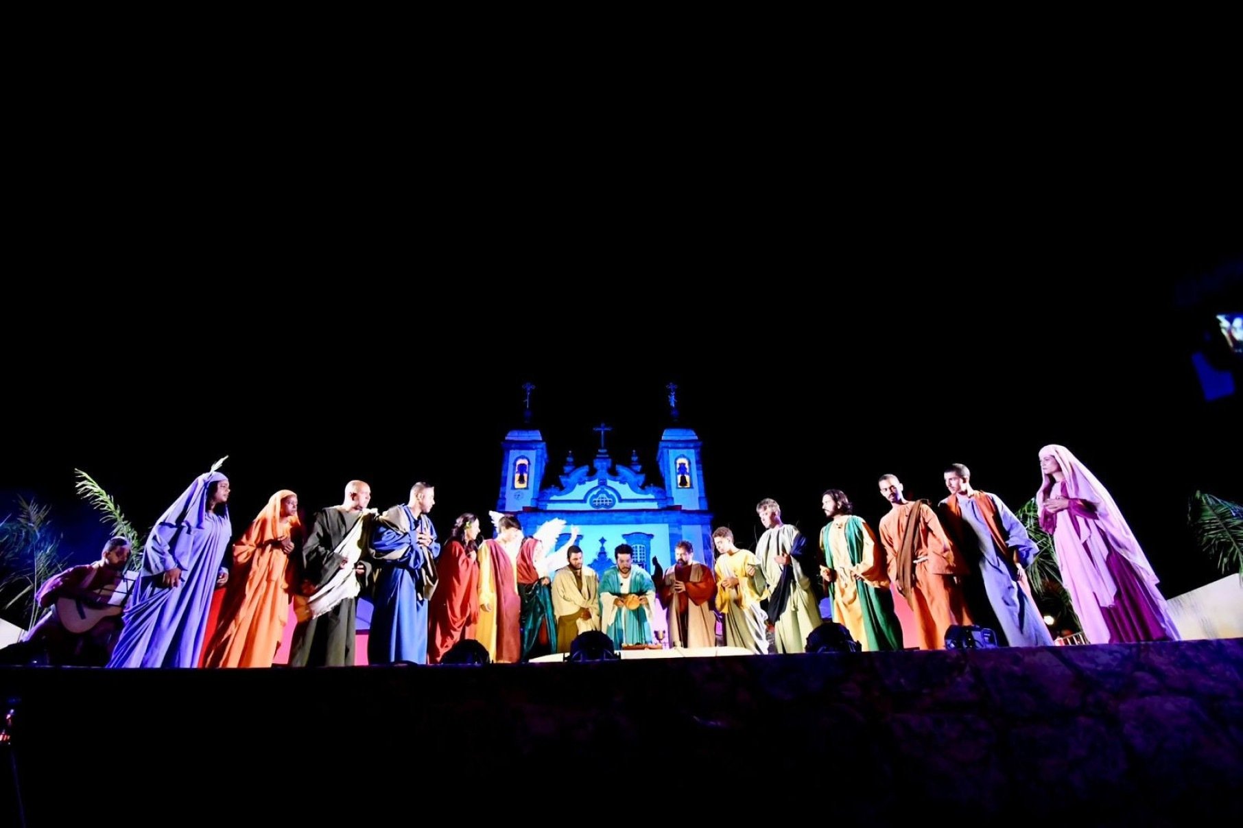 Cerimônia da sexta-feira da Paixão emociona fiéis em Congonhas-Daniel Silva/Prefeitura de Congonhas/divulgação