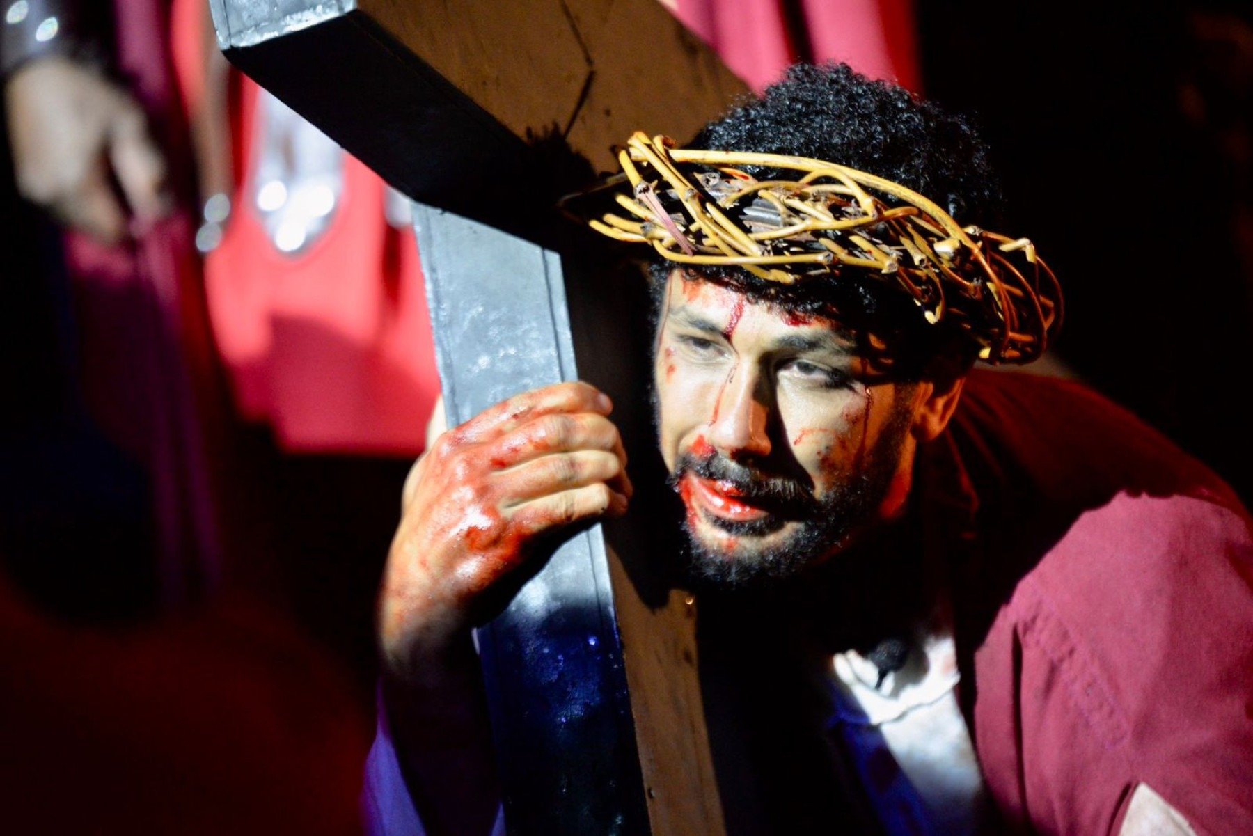 Cerimônia da sexta-feira da Paixão emociona fiéis em Congonhas-Daniel Silva/Prefeitura de Congonhas/divulgação