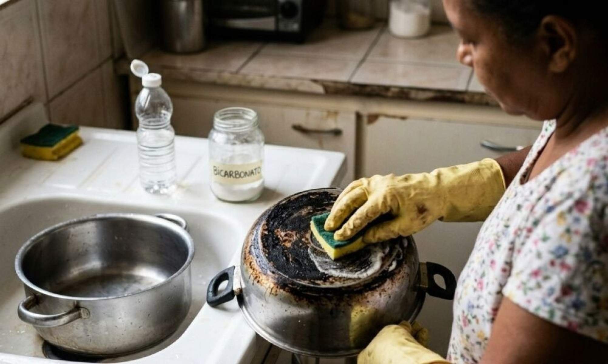 Adeus, panela queimada: limpe tudo com vinagre e bicarbonato -  (crédito: Tupi)