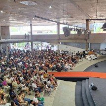 Na Catedral de BH, fiéis participam da missa do Domingo de Páscoa - Arquidiocese De BH/Divulgação