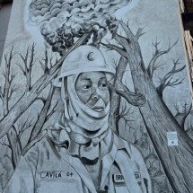 Barreiro recebe projeto que transforma cinzas de incêndio florestal em arte - Mia Montreal/divulgação