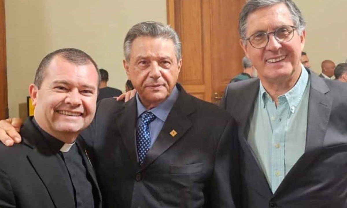 Padre Ant&ocirc;nio Guerra, desembargador Heraldo de Oliveira Silva e ministro Hor&aacute;cio Correa Pinto, do Supremo Tribunal de Justi&ccedil;a de Portugal