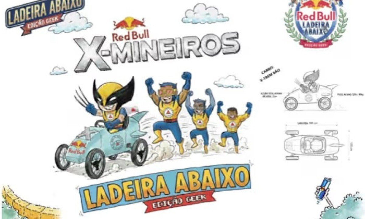 O carrinho X-Trem B&atilde;o, inspirado em super-her&oacute;is, pronto para a disputa na Red Bull Ladeira Abaixo