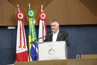 Álvaro Damião na Câmara Municipal de BH -  (crédito: Marcos Vieira/EM/D.A Press)