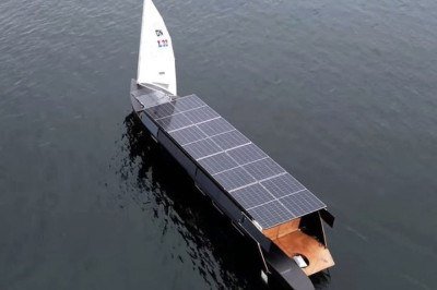 Um projeto desenvolvido pelo finlandês Lukas e documentado no YouTube, apresenta uma proposta inovadora de moradia flutuante e navegação de longa distância com impacto ambiental reduzido.  -  (crédito: Reproduc?a?o/True North Yachts )