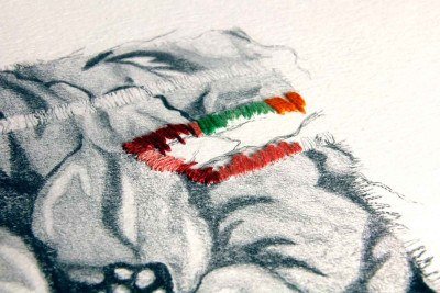 As obras que a artista expõe na Casa Fiat foram  criadas a partir de uma pesquisa sobre a chita  -  (crédito: Rodrigo Antunes/Divulgação)