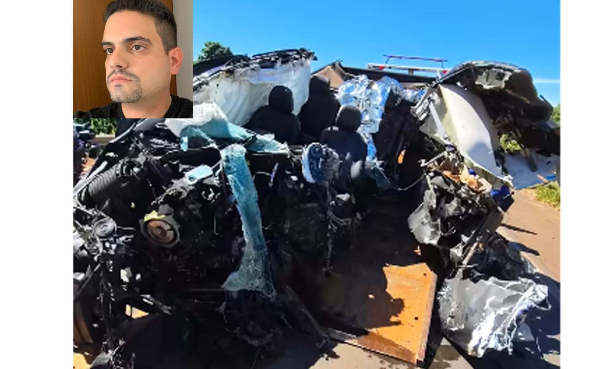 M&eacute;dico anestesista morre ap&oacute;s forte colis&atilde;o frontal no interior de MG -  (crédito: Redes Sociais/Divulga&ccedil;&atilde;o)