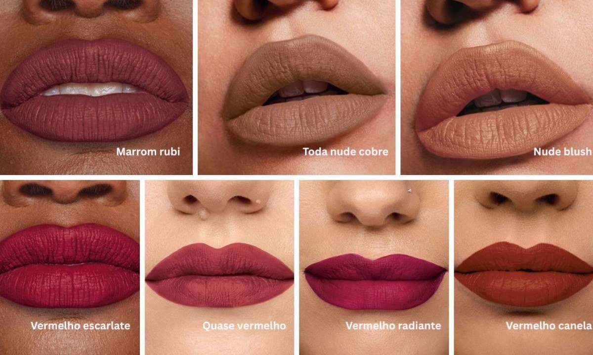 Cores do batom Power Stay matte