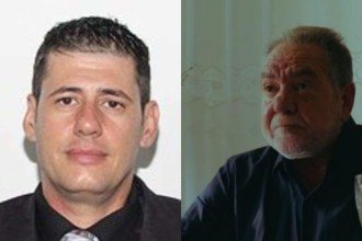 Prefeito Evandro Lott Moreira (à esquerda) foi preso e afastado do cargo. O vice-prefeito Dr. Paulo de Tarso (à direita) toma posse do cargo de Chefe do Executivo municipal nesta terça (7/4) -  (crédito: Reprodução/Câmara Municipal de Guanhães e Folha de Guanhães)