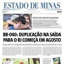 CONFIRA A CAPA DO ESTADO DE MINAS DO DIA 08/04/2026 - CAPA DO ESTADO DE MINAS