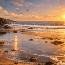 Sobe e desce: entenda o poder das marés e como elas funcionam - Imagem gerada por i.a 