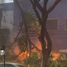 Motociclista resgata três pessoas dentro de carro atingido por árvore - Renata Galdino/EM/D.A.Press