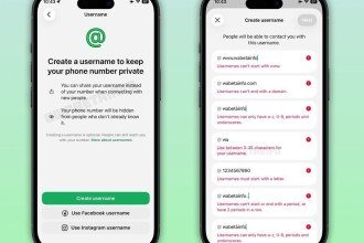 WhatsApp introduz @username para identificação de usuários