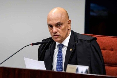 O ministro Alexandre de Moraes, do STF -  (crédito: SERGIO LIMA/AFP)
